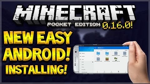 (Android Addons) Minecraft Pocket Edition - 0.16.0 NEW Way To Install Addons Easily Android