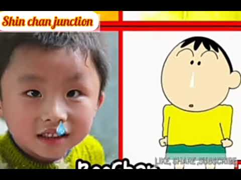shin chan friends and family real life face | part 1