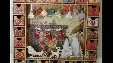 Altered Advent calendar finished project-Sa