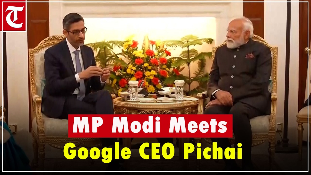 PM Modi Meets Google CEO Sundar Pichai at India AI Impact Summit 2026 ...