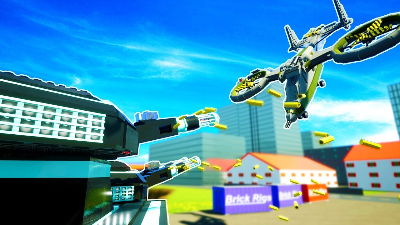 EXTREME ANTI AIR TANK VAPORIZES TWIN BLADE HELICOPTER! - Brick Rigs ...