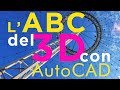 Corso AutoCAD - L'ABC del 3D - Come iniziare