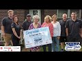 Kulp gives back  new roof winner