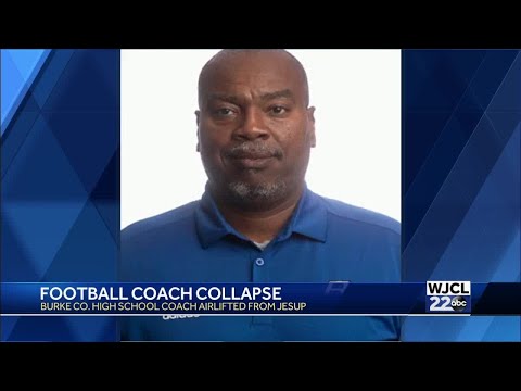 Burke County high school football coach collapses on field