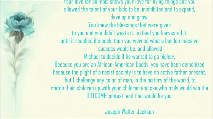 Joseph Walter Jackson (Patriarch)  The Jackson Fam...