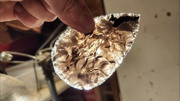 1485 - Flintknapping Another Transparent Obsidian Biface
