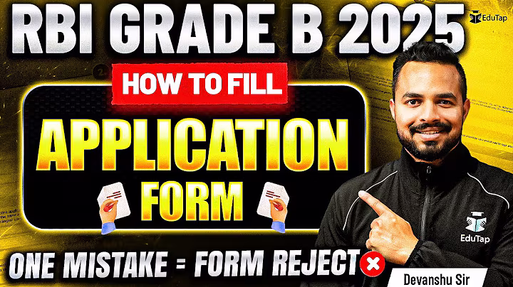 RBI Grade B Form Fill Up 2025 | How To Fill RBI Grade B Online Application Form | RBI Registration