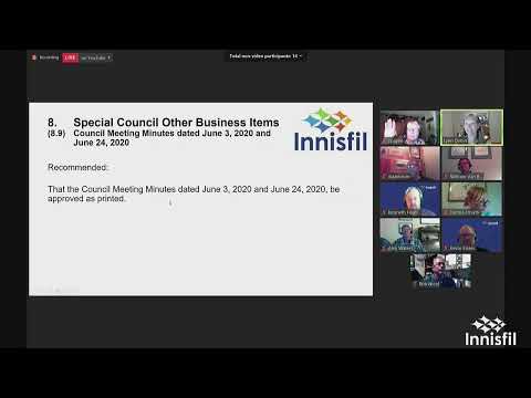 Town of Innisfil Special Council Meeting - July 15, 2020