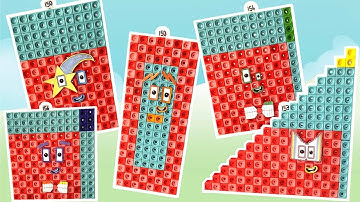 Numberblock Mathlink Cubes 150-159 | Giant Numberblocks | Step Squads, Multiplications And More!