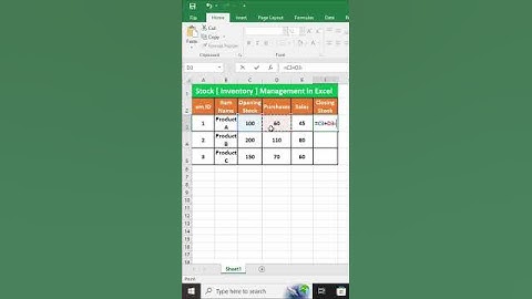 Stock Inventory Management in Excel 📦📊 | Track Your Stock Like a Pro!