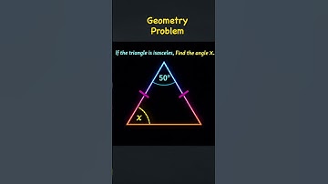 One rule of isosceles triangles changes everything 👀 Find x. #maths #geometry #isosceles