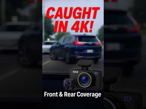 Best Dash Cam Under $100? ROVE R2-4K Dual Test in 30s #techreview #amazonfinds #techessentials