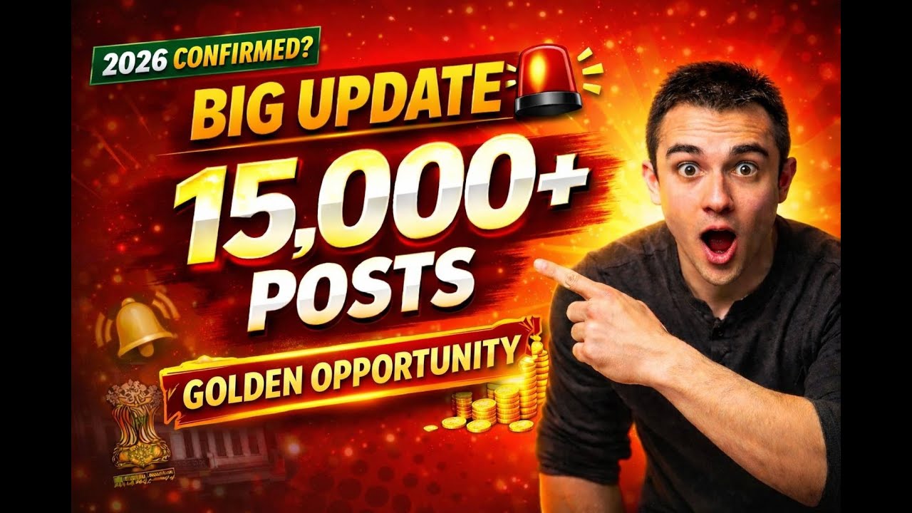 🔥 Big Recruitment 2026 | 15,000+ Vacancies Out 😱 | Golden Chance for SSC Aspirants