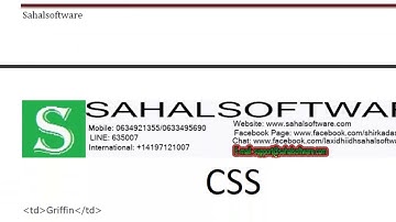 Lesson 15  CSS TABLES Text Alignment   Web Design   Sahalsoftware