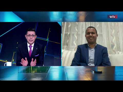 شكري الخطوي اصبح المذيع وهو من يسأل مؤيد اسكندر 