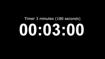 Timer 3 minutes (180 seconds)
