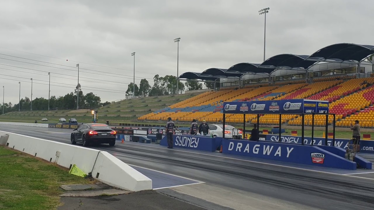Tesla Model S P100d Takes On Australias Supercharged Muscle