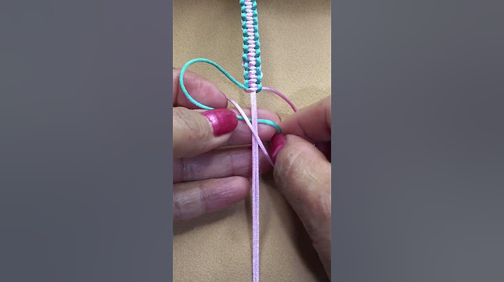 Pulsera de hilo nudo plano / macramé #43 #Shorts
