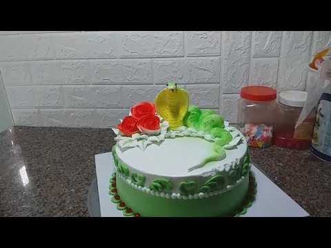Decorating Simple Cream Cake, Beautiful, Shaping The Snake (26) Bánh Kem Đơn Giản Tạo Hình Con Rắn | Foci
