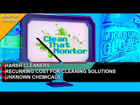 Best way to clean that monitor (lcd, led) screen? Simply. Without ...