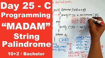 Reverse and String Palindrome in C || Day 25 || Readersnepal