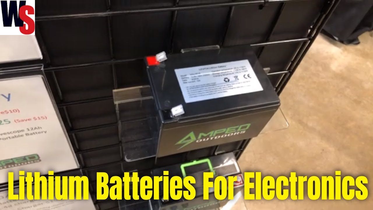 Amped Outdoors Lithium Batteries 10 aH, 12 aH, 16 aH and 30 aH for Ice