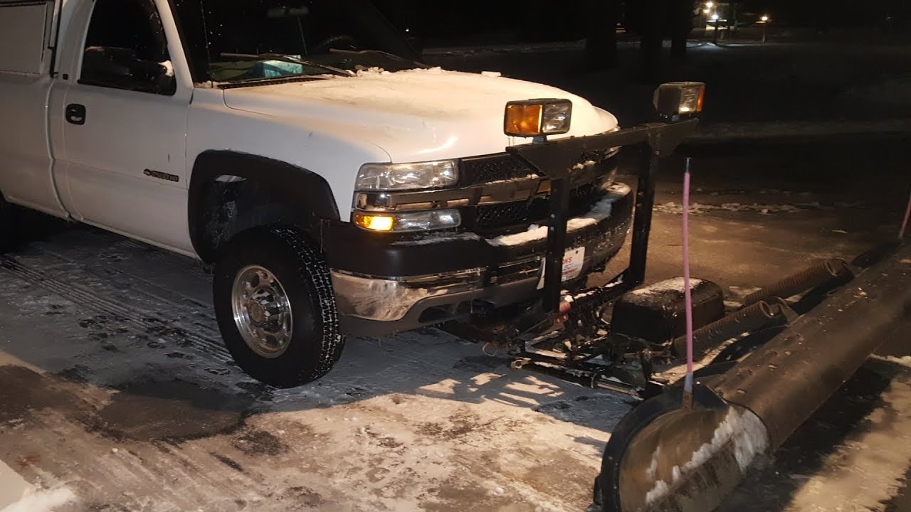 Snow plowing without my John deere 1025R YouTube