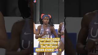Famous The exchange between Kayla White and Twanisha Terry in the Women's 4x100m #athletics#sports #shorts Wealth