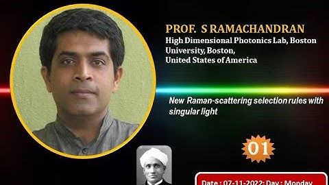 Inaugural Webinar ROWS 2022 by Prof. S. RAMACHANDRAN, Boston University, USA.
