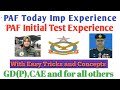 04 Sep 2025 | PAF Today's Initial Test Experience | GD(Pilot).CAE and all others