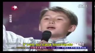 Video thumbnail of "Niño de Mongolia canta a su Madre español"