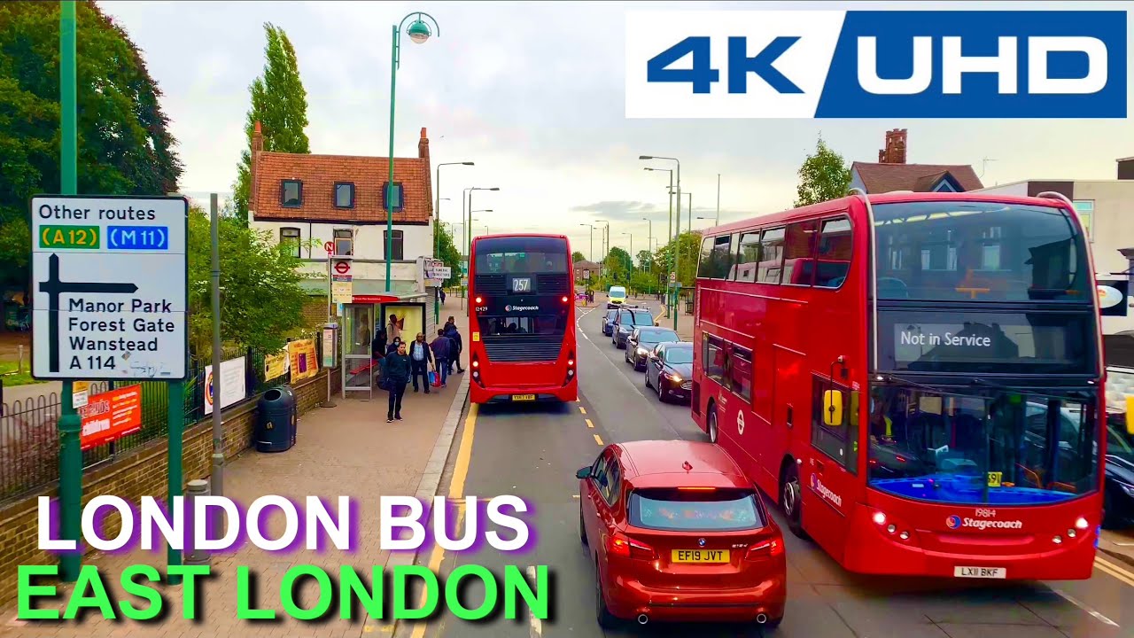 London Bus Rides 🇬🇧 Route 145 🚍 Leytonstone Station to Lullington Road  (Part Journey)