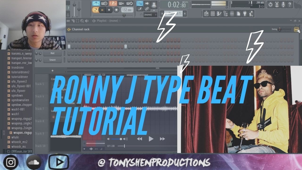 Hard Ronny J Type Beat Tutorial For Beginners | FL Studio Stock Plugins ONLY
