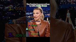 The Funniest Impersonations by Millie Bobby Brown#funny #foryou #entertainment #copy #celebrity