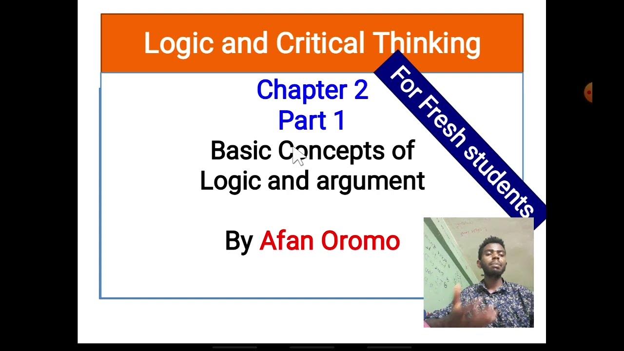 logic and critical thinking freshman course chapter 3 afaan oromoo