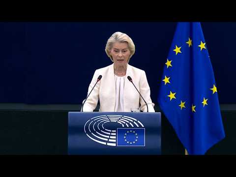 Video Von der Leyen: Russi e ultranazionalisti vogliono frantumarci, lottiamo per la nostra Europa