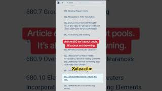 NEC 680 Explained ⚡ Pools, Spas & Hot Tub Electrical Rules #shorts #nec