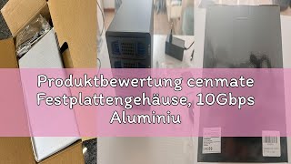 Produktbewertung cenmate Festplattengehäuse, 10Gbps Aluminium Dual Bay Gehäuse mit Kühllüfter für 2.