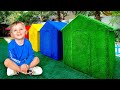 Vania Mania Kids Build Tiny Houses in Four Colors + more videos for children