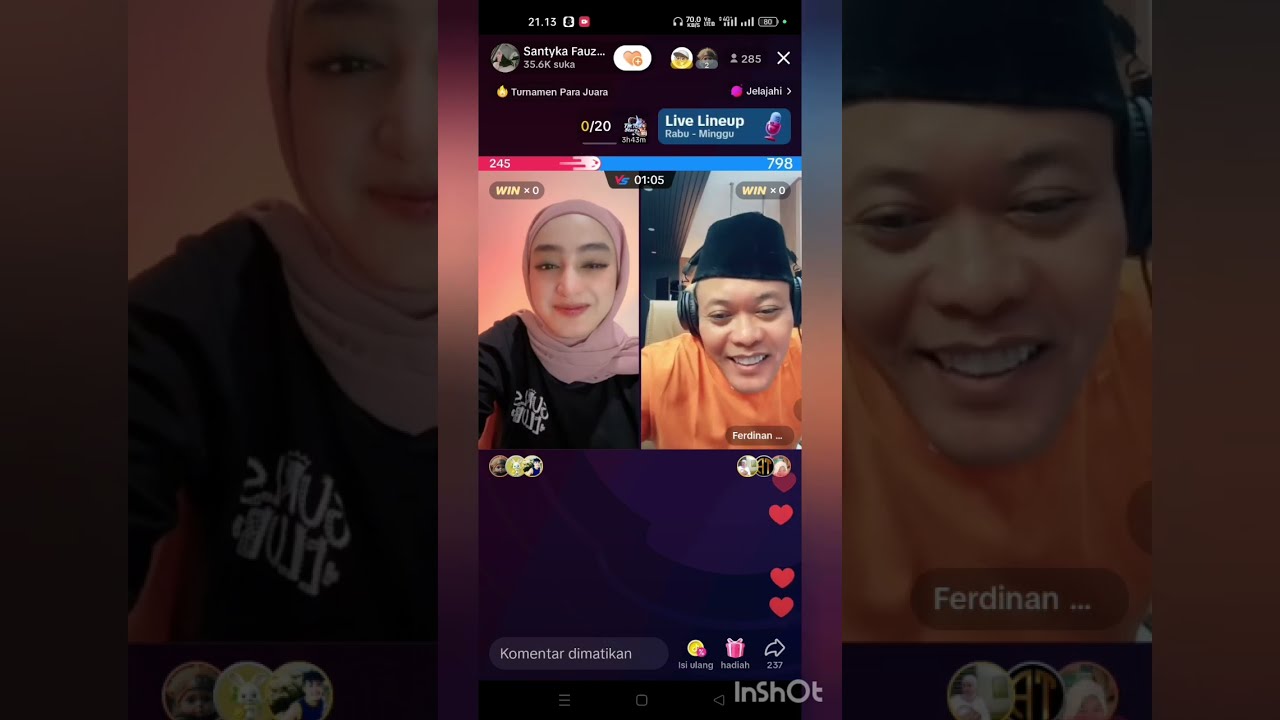 jadi senyum - senyum sendiri ngeliat keromantisan mereka..#tiktok#live#streaming#justforfun#viral