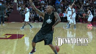 Chris Brown Gets BUCKETS + Dunks & Dancing @ Power106 Celeb Game