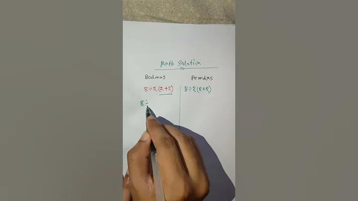 Viral Math Solve In 5 Second "8÷2(2+2)=?"