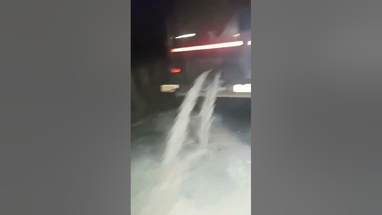 milk leak in a truck accident #speed #sorts #subscribe - YouTube