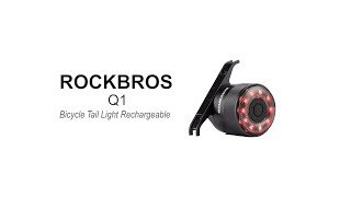 ROCKBROS Q1 Bike Tail Light Rechargeable - Lampu Sepeda Lipat MTB