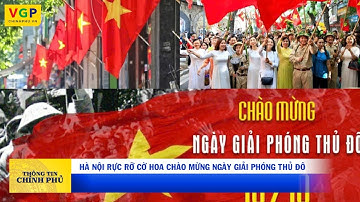 Hà Nội rực rỡ cờ hoa chào mừng ngày Giải phóng Thủ đô