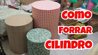 Como encapar cilindro com TNT ? / Mostrei como forrei o meu trio de cilindros