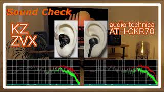 KZ ZVX vs audio-technica ATH-CKR70 [ChineseIEMs Sound Comparison 中華イヤホン音比較]