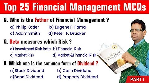 Top MCQ on Financial Management #bcom #bba #mcom #mba #nta #pgtcommerce #financialmanagement