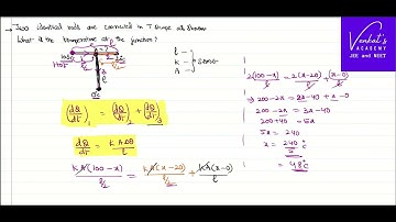 Finding Temperature at T Junction Problem @IIT-JEEandNEET-VenkatsAcademyClass 11 Physics Thermal Properties Problem