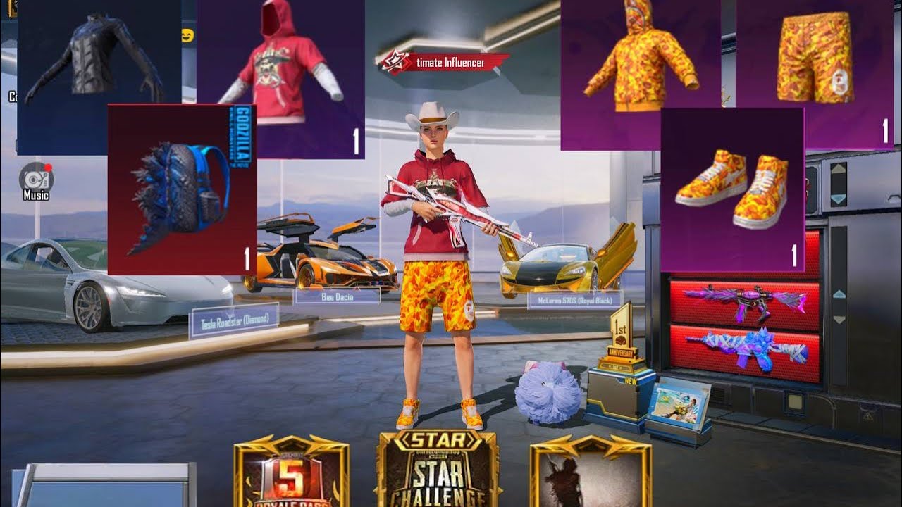 77 collection Mission impossible + Bape PUBG MOBILE ACCOUNT FOR SELL